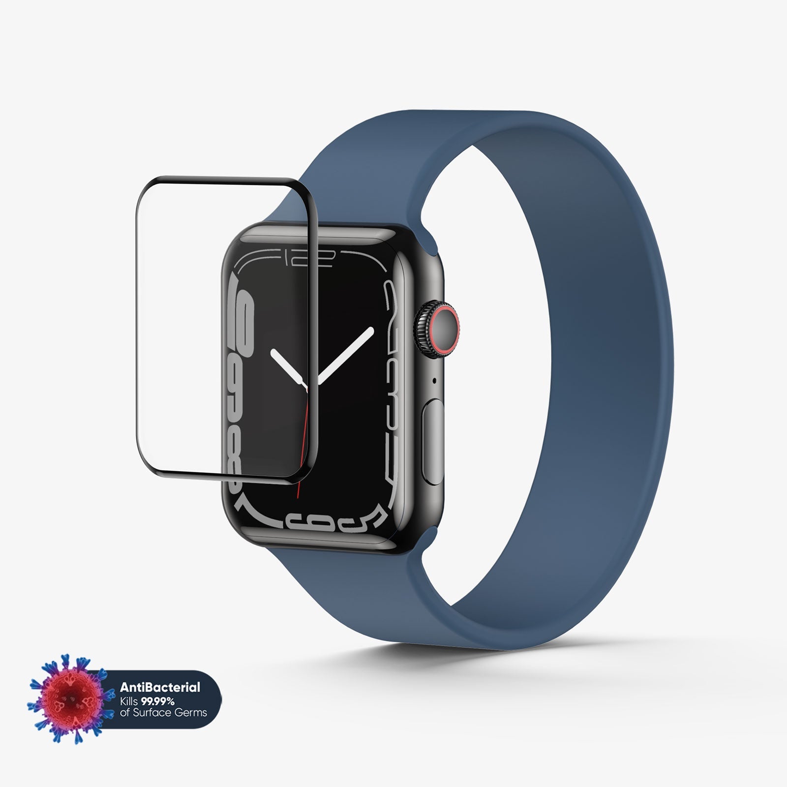Hybrid Glass NanoArmour for Apple Watch Series 8 Screen Protector