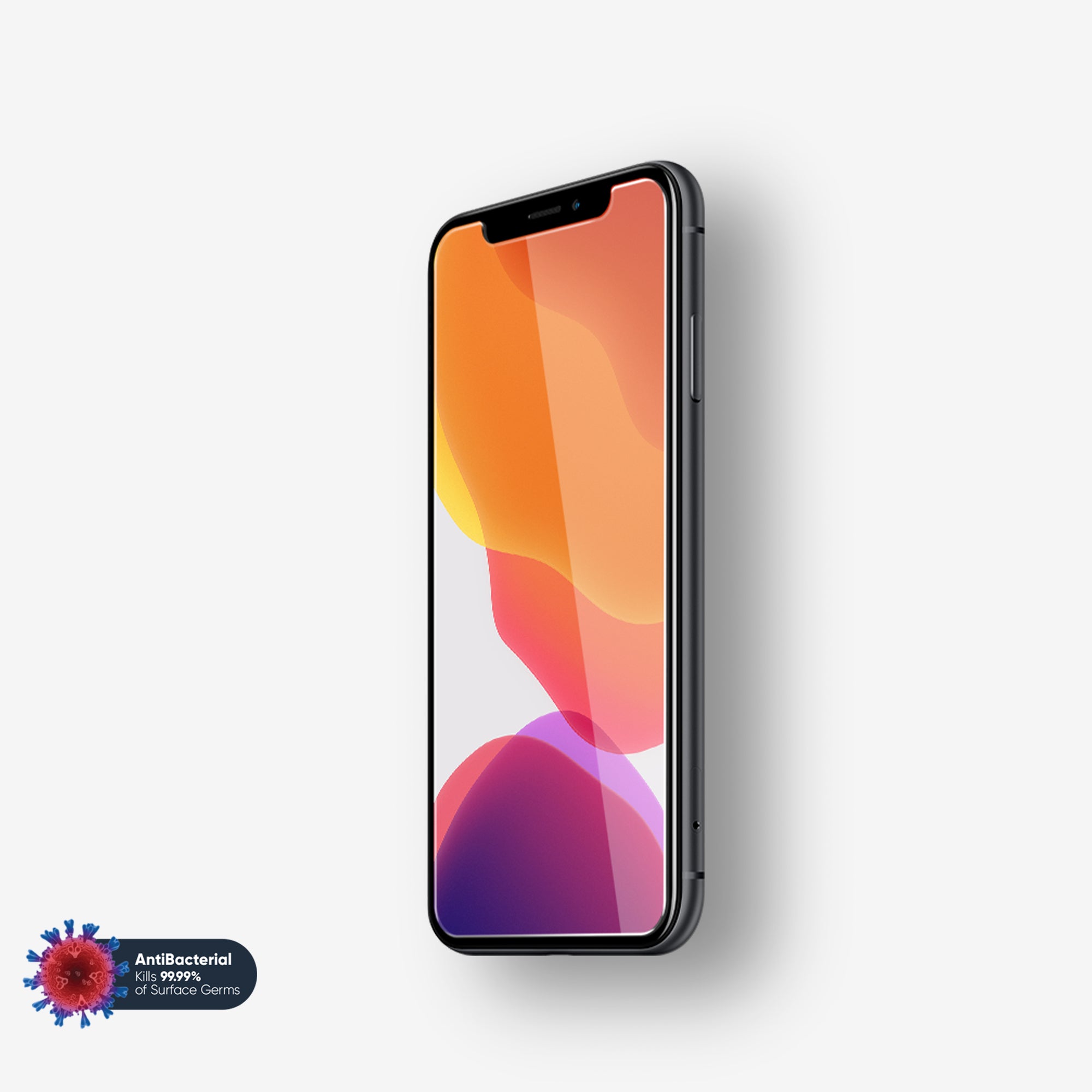 NanoArmour for iPhone X Screen Protector XS Antimicrobial Case Friendly