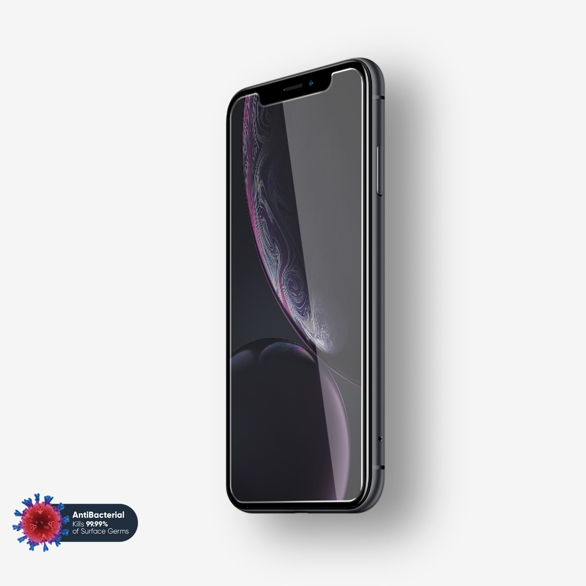NanoArmour Screen Protector for iPhone XR Antimicrobial Case Friendly