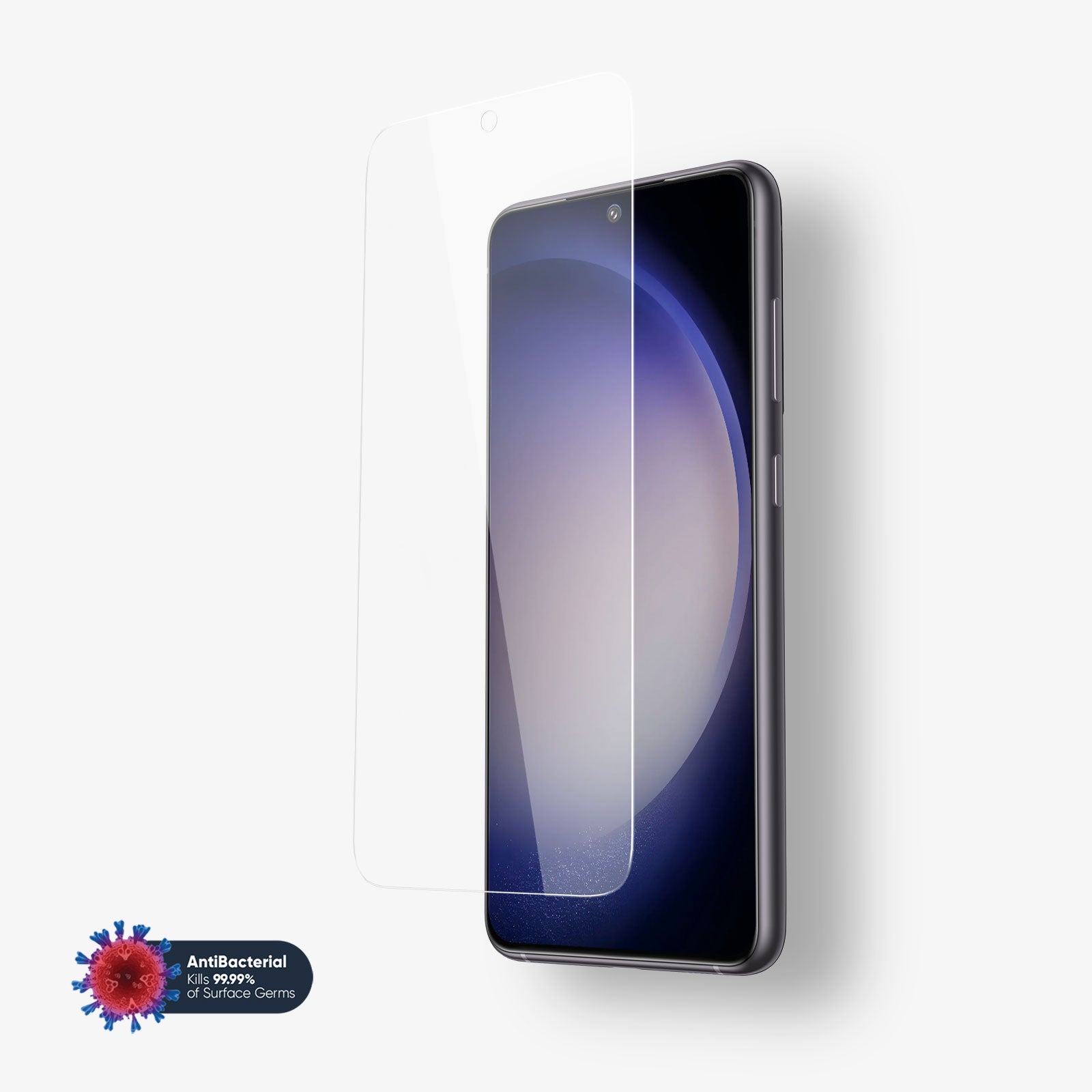 NanoArmour 3 for Samsung Galaxy S23 Plus Screen Protector Anti Microbial