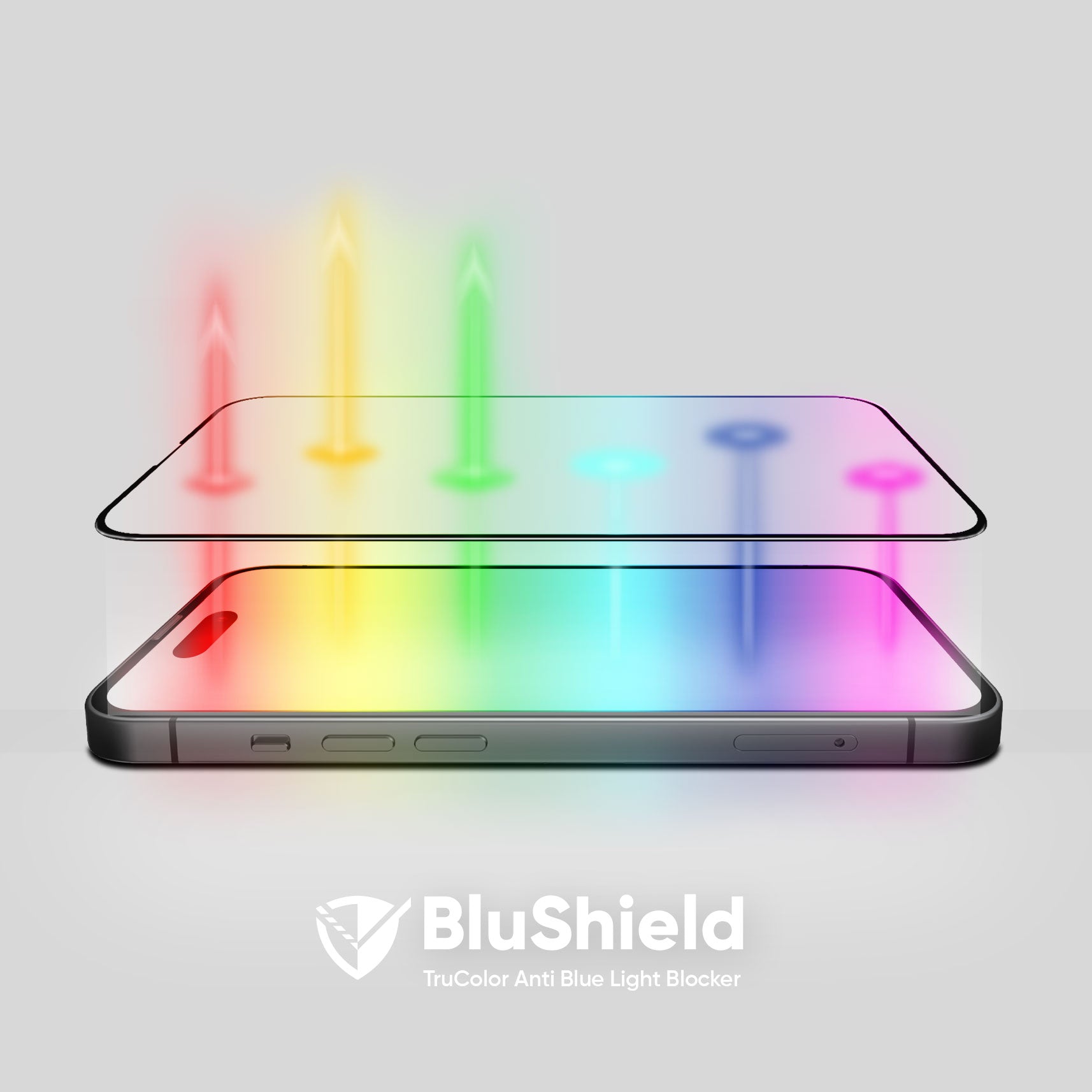 ONETIME NanoArmour for iPhone Anti-Blue Light Screen Protector: Dust-Free Installation, Case Friendly, Crystal Clear, No Blue or Yellow Tint