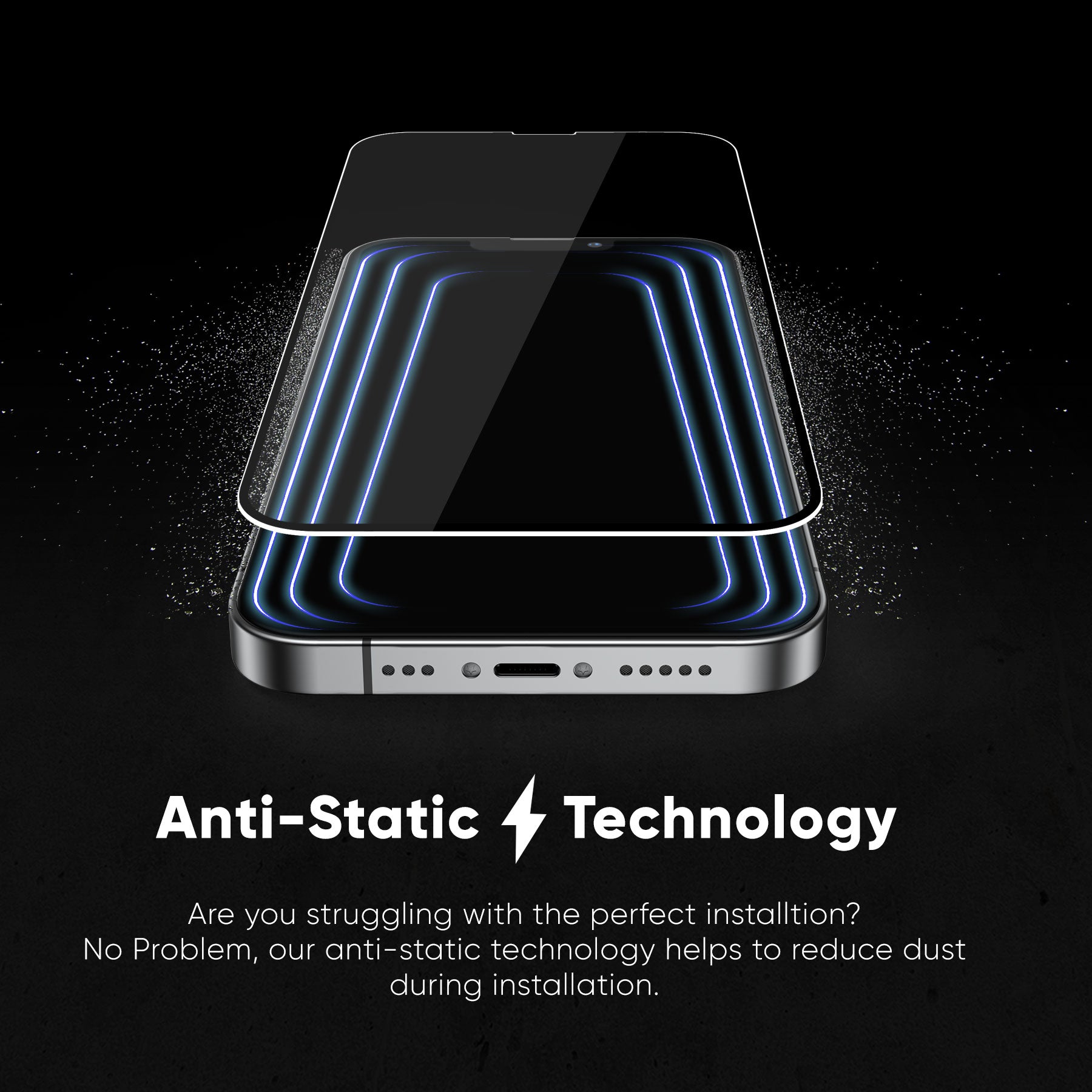 NanoArmour for iPhone 13 mini Anti-Glare Screen Protector Matte Antimicrobial Anti-Dust Edge-to-Edge