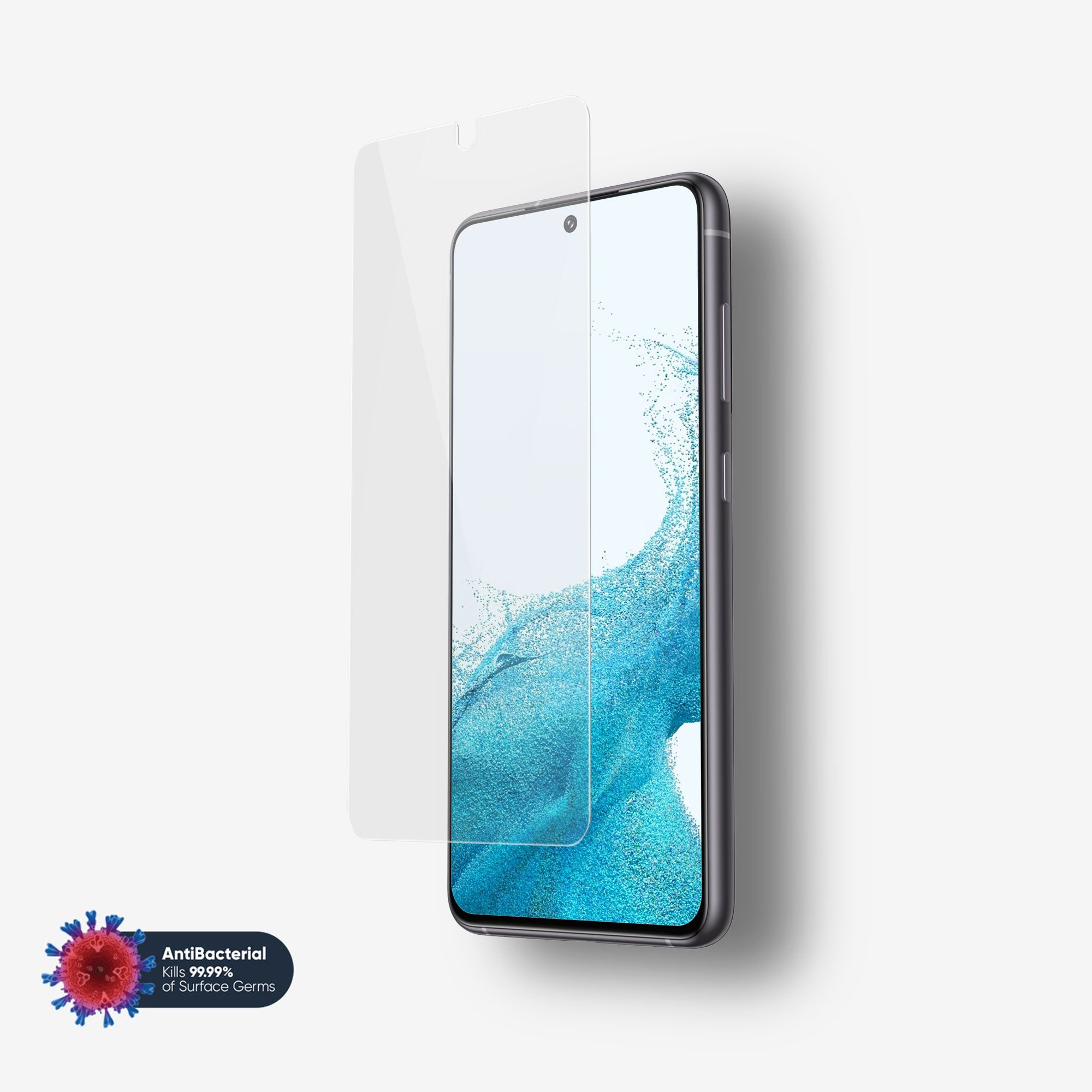 NanoArmour for Samsung Galaxy S22 Plus Screen Protector Anti Microbial